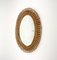 Mid-Century Italian Oval Wall Mirror in Rattan and Bamboo, 1960s, Image 5