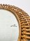 Mid-Century Italian Oval Wall Mirror in Rattan and Bamboo, 1960s, Image 7