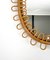 Mid-Century Italian Oval Wall Mirror in Rattan and Bamboo, 1960s, Image 3