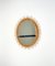 Mid-Century Italian Oval Wall Mirror in Rattan and Bamboo, 1960s, Image 5