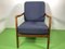Scandinavian Lounge Chair with Teak Frame and Upholstery, 1960s, Image 1