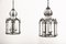 Large Glazed Hall Lanterns, Set of 2 6