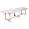 English Refectory Table in Bleached Pine 1