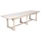 English Refectory Table in Bleached Pine, Image 1