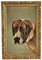 Viktorianisches Porträt eines Bernard Hundes, Öl auf Leinwand, gerahmt 1