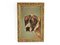 Ritratto vittoriano di Bernard Dog, olio su tela, con cornice, Immagine 7