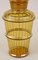 Art Deco Glass Decanter Set in Amber Colored Gilt, 1920, Set of 7 5