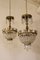 Vintage Empire Style Balloon-Shaped 3-Light Chandeliers with Hanging Drops, Set of 2, Image 10