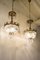 Lustres Style Empire Vintage à 3 Lampes avec Pendants, Set de 2 2