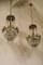 Vintage Empire Style Balloon-Shaped 3-Light Chandeliers with Hanging Drops, Set of 2, Image 4