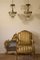 Vintage Empire Kronleuchter mit 3 Leuchten in Ballonform und Hängenden Tropfen, 2er Set 6