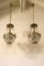 Lustres Style Empire Vintage à 3 Lampes avec Pendants, Set de 2 1