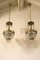 Vintage Empire Style Balloon-Shaped 3-Light Chandeliers with Hanging Drops, Set of 2 1