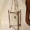 Art Nouveau Style Triangular-Shaped Lantern in Bronze and Glass 5