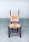 Rustic Oak and Rush Dining Chair Set, Belgium, 1950s, Set of 5 12