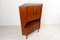 Dänischer Vintage Teak Eckschrank mit Barfach, 1960er 3