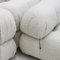Mario Bellini for B&b Italia Camaleonda White Blucked Fabricular Sofa, Set of 3 5