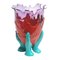 Clear Extracolour Clear Lilac, Matt Red and Turquoise Vase by Gaetano Pesce for Fish Design 1