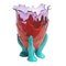 Vase Transparent Extracolore Lilas, Rouge Mat et Turquoise par Gaetano Pesce pour Fish Design 1