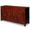 Rot lackiertes florales Sideboard 1