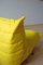 Poltrona Togo gialla in microfibra di Michel Ducaroy per Ligne Roset, Immagine 3
