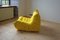 Poltrona Togo gialla in microfibra di Michel Ducaroy per Ligne Roset, Immagine 4