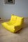 Yellow Microfiber Togo Lounge Chair by Michel Ducaroy for Ligne Roset 1