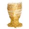 Vase Spaghetti Transparent et Doré par Gaetano Pesce pour Fish Design 1