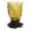 Klare gelbe und graue Spaghetti Vase von Gaetano Pesce für Fish Design 1