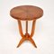 Art Deco French Figured Walnut Occasional Side Table, Image 1