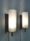 Enamelled Metal and Opal Glass Wall Lamps, Italy, 1960s, Set of 2, Image 4