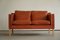 Mid-Century Cognac Leather Sofa, 1970s 1