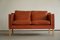 Mid-Century Cognac Leather Sofa, 1970s, Image 1