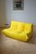 Salon Togo en Microfibre Jaune par Michel Ducaroy pour Ligne Roset, Set de 5 6