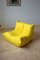 Salon Togo en Microfibre Jaune par Michel Ducaroy pour Ligne Roset, Set de 5 5