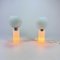 Opaline Glass Table Lamps Peil and Putzler, 1980s, Set of 2 8