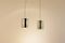 Dutch Mid-Century Tricolor Pendant Lamps from Anvia, Set of 2, Image 1