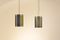 Dutch Mid-Century Tricolor Pendant Lamps from Anvia, Set of 2, Image 10