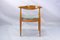 Vintage English Carver Armchair attributed to Hans Wegner, 1960s, Image 6