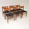 Danish Teak and Afromosia Dining Chairs, Set of 6 3