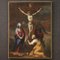 Crucifixion Painting, 18th-Century, Oil on Canvas, Framed 1