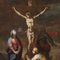 Crucifixion Painting, 18th-Century, Oil on Canvas, Framed 12