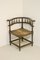 Vintage Corner Chair With Sculpted Backerst, 1940s 1