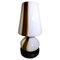 Lampe de Bureau Space Age en Verre de Murano Opalin et Marbre de Style Carlo Moretti 1
