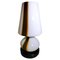 Space Age Tischlampe aus Opalglas & Marmor im Carlo Moretti Stil 1