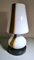 Space Age Tischlampe aus Opalglas & Marmor im Carlo Moretti Stil 2