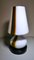 Space Age Table Lamp in Opaline Murano Glass & Marble in Carlo Moretti Style 4