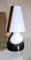 Petite Lampe de Bureau Space Age en Verre de Murano Opalin et Marbre de Style Carlo Moretti 3
