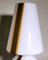 Kleine Space Age Tischlampe aus Opalglas & Marmor im Carlo Moretti Stil 14