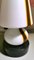 Lámpara de mesa era espacial pequeña de cristal de Murano opalino y mármol estilo Carlo Moretti, Imagen 7